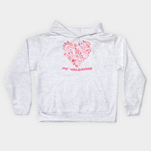 My Valentine Kids Hoodie by Bear Company